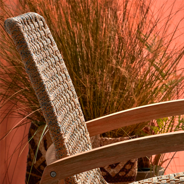 Outdoor Braid And Rope Rocking Chairs - Mason