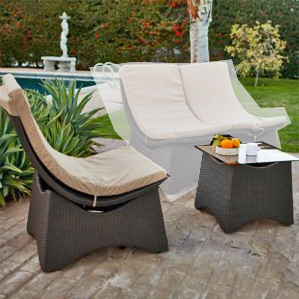Outdoor Furniture Wicker Easy Lazy Chair - Curve
