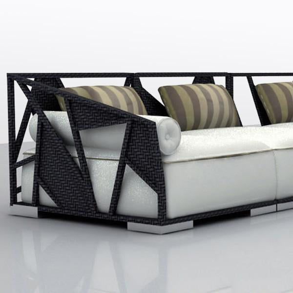 Outdoor Wicker Sofa - Skyliner Couch