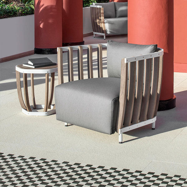 Outdoor Wood & Aluminum - Sofa Set - Graphite
