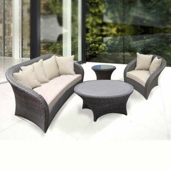 Outdoor Furniture - Wicker Sofa - Coral
