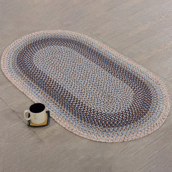 Indoor-Outdoor braided Rugs/Carpet- Multi Round