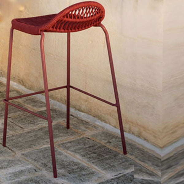 Outdoor Braided & Rope Bar Chair - Allay