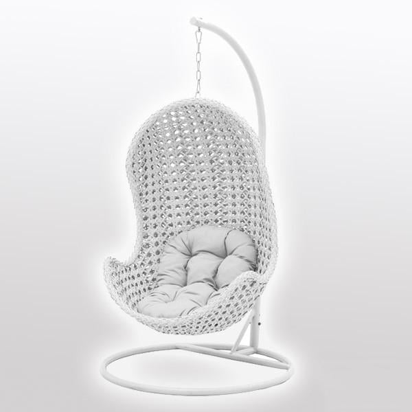 Outdoor Wicker - Swing With Stand - Citrus
