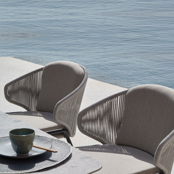 Outdoor Braided & Rope Coffee Set - Boroque X01