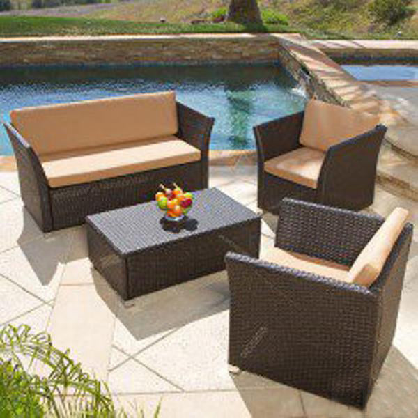 Outdoor Furniture Wicker Sofa Set