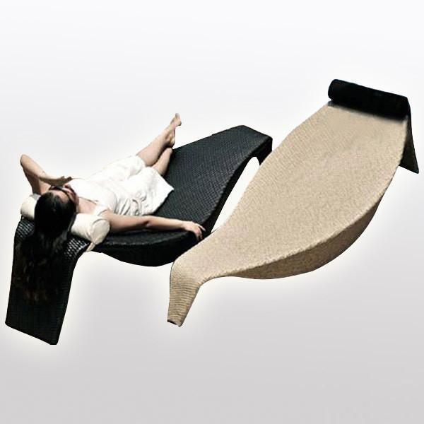 Outdoor Furniture Wicker Sun Lounger - Chiller