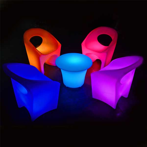 Outdoor Led Neon Glow Furniture - Dining Set - Priom